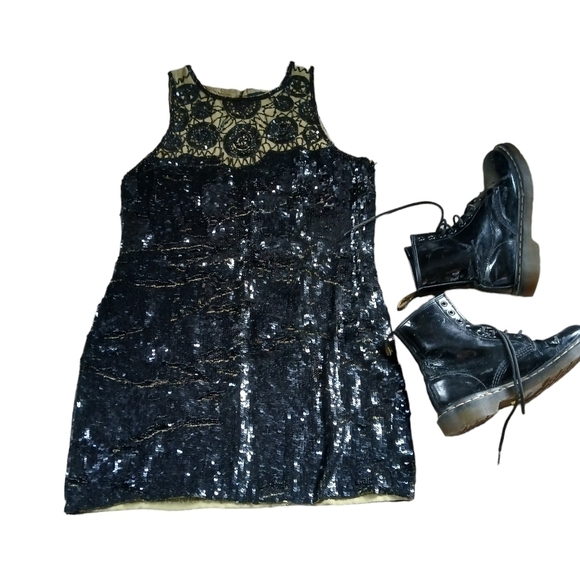 Vintage 80's Liu.jo Dress Art Wear Embellished Sequins Regency Gothic Wedding - Picture 5 of 15